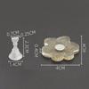 5Pcs Magnetic Nail Holders Practice Display Stand False Nail Tips Manicure Tools For Beginners Glitter Sequins Flower