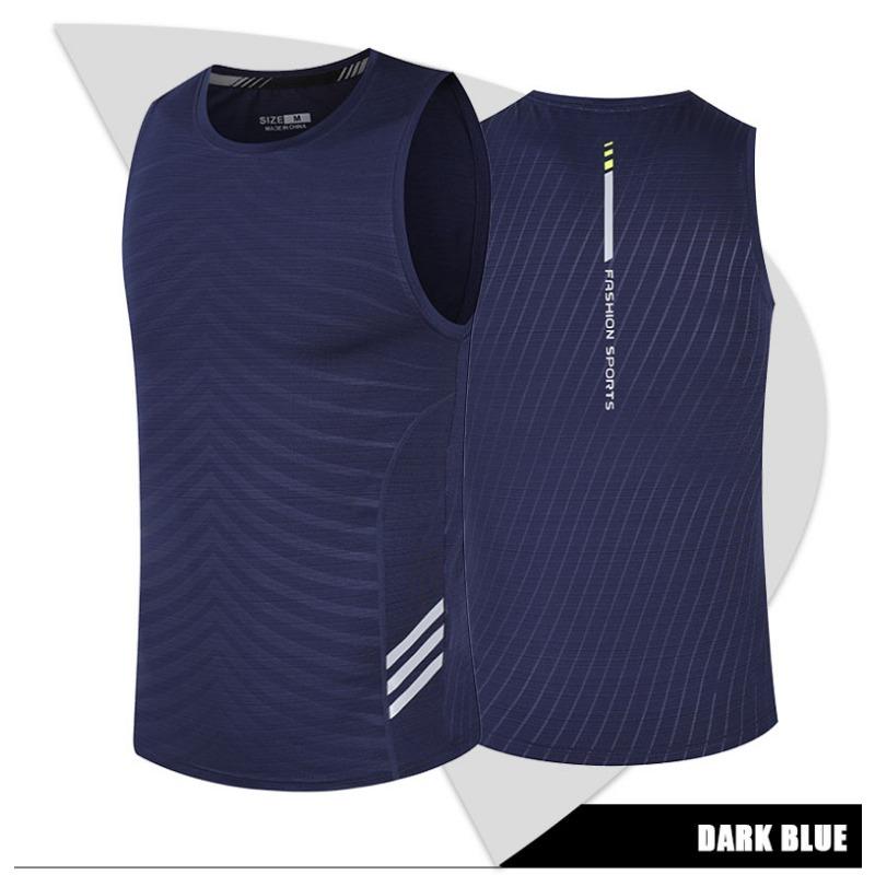 Camiseta sin mangas para correr para hombre Ropa de fitness Camisetas Tops Hombre Deportes Primera capa Camiseta interior Chaleco de hielo Sudadera Camisetas de gimnasio Camiseta sin mangas Maratón