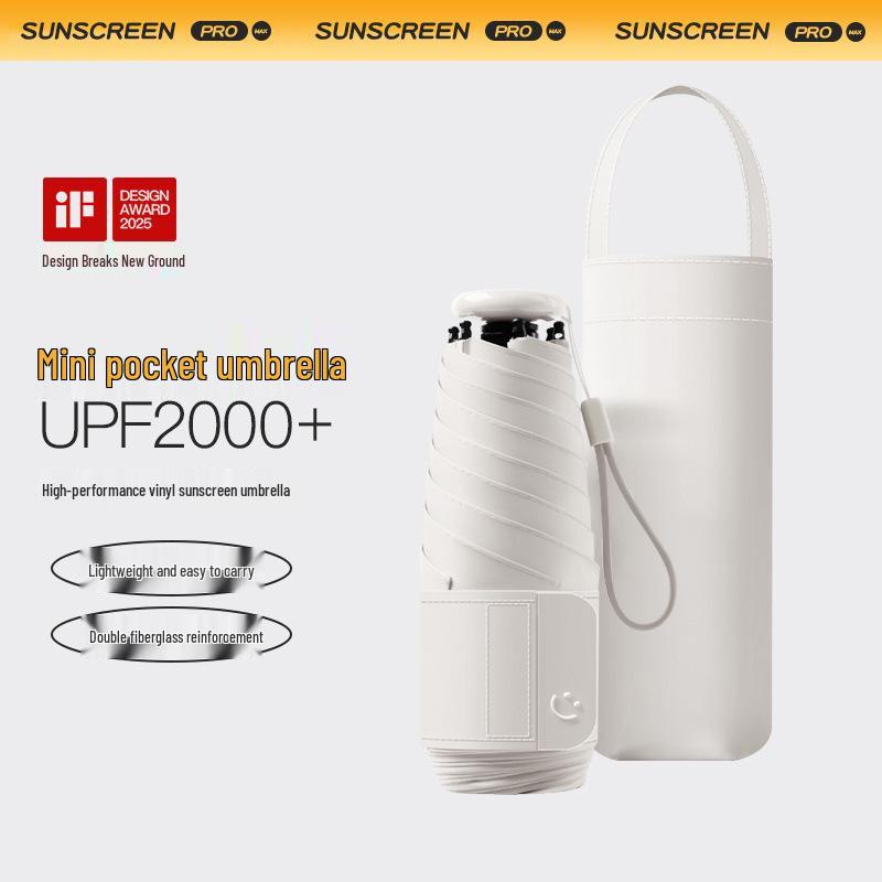 Ultra-Light Compact Folding Umbrella: High-End Student Rain & Sun Protection