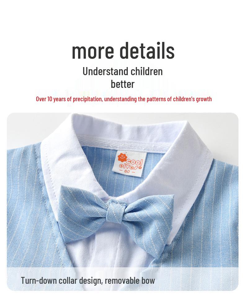European & American Kids' Summer Two-Piece Vest Set – Boys' Short-Sleeved Outfit