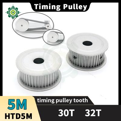 HTD5M Timing Pulley HTD 5M 30T 32T 5M Pulleys Keyway Bore Belt 15mm 20mm 5M Synchronous Wheel 30teeth 32teeth HTD 5M Belt Pulley