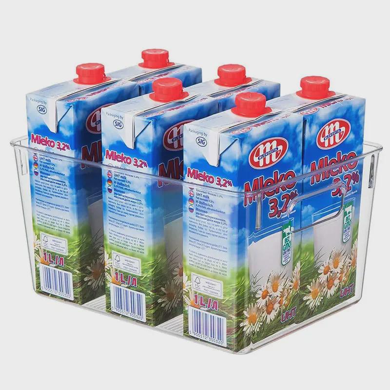 Clear PET Plastic Storage Box for Kitchen & Desktop Items