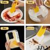 Silicone Cleaning Scraper Spatula Kitchen Utensil Heat Resistant for Frying Pan Dish Pot Washing Cooking Tool for Pasta