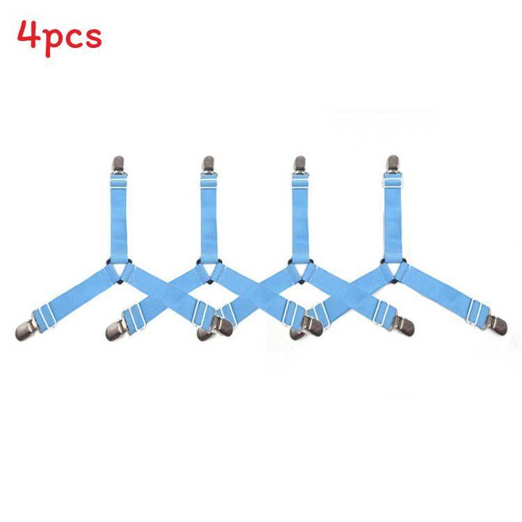 Adjustable Bed Sheet Clips Set For Nonslip Mattress And Curtain Securement