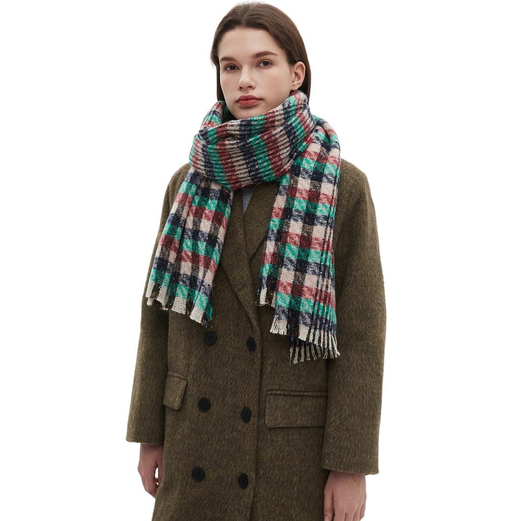Ladies' New Double-Sided Thickened Versatile European And American Autumn And Winter Scarf, Air Conditioning Shawl