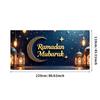 Bannière Ramadan Moubarak Lanterne Festival Islamique Toile de Fond Lune pour Décoration Aïd Accessoires Photo Fournitures de Fête Événement Ramadan