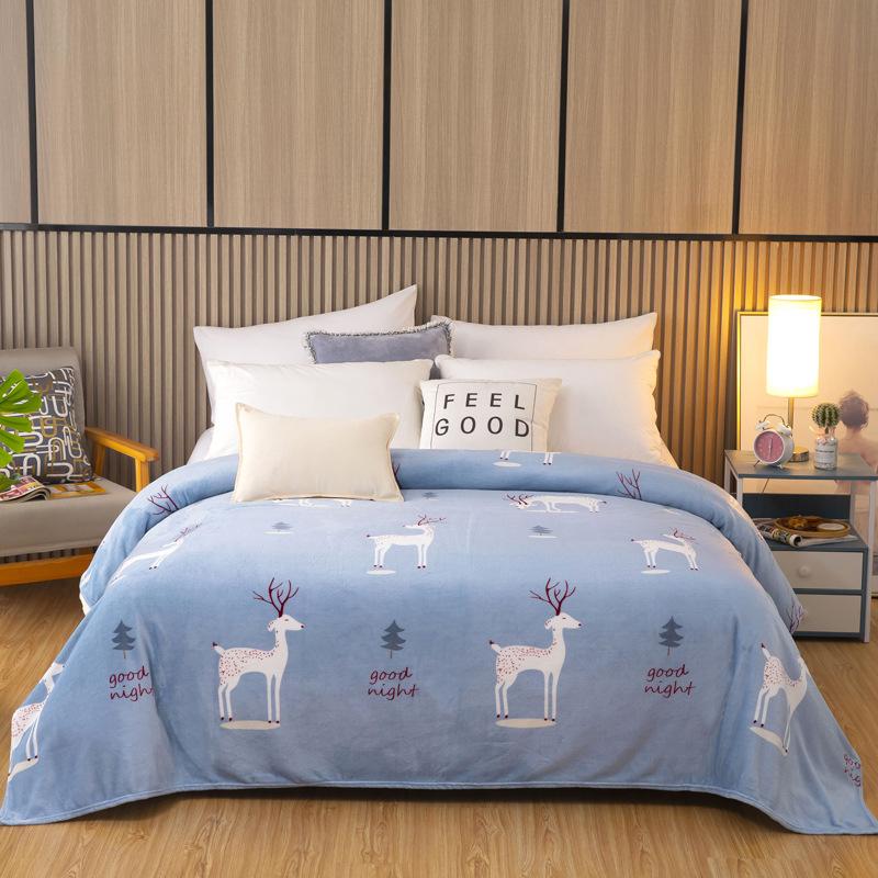 Feste Decke Mode Korallenvlies Haushalt Büro Nickerchen Tragbar Bequem Hautfreundlich Warm Bettwäsche Luxus Waschbar Zuhause