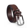 Belt Men'S Whole Cowhide Cut Crocodile Pattern Men'S Belt Pin Buckle Business Light Luxury Men'S Belt