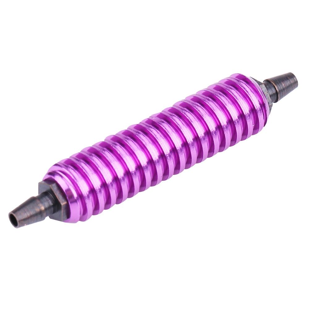 Aluminum Alloy Back Pressure Cooler Fit RC 18 110 Nitro Car Buggy Truck (Purple)
