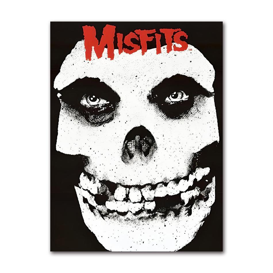 Vintage Hardcore Horror Punk The Misfits Live Foto Musik Konzert Kunst Poster Leinwand Malerei Wanddrucke Bild Zimmer Heimdeko