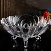 Crystal Glass Fruit Bowl Versatile Addition To Dining Table Modern Living Room Glass Fruit Bowl