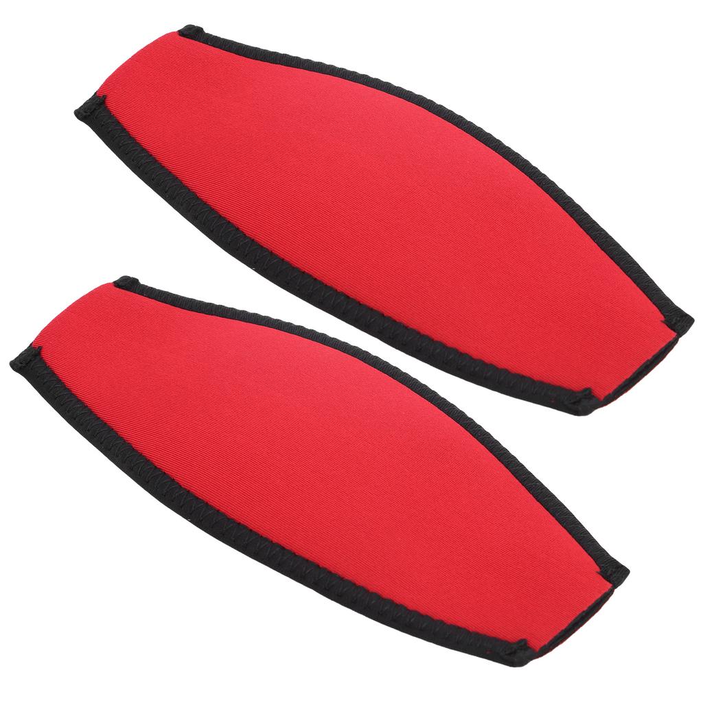 2pcs Diving Slap Mirror Strap Cover Underwater Dive Snorkeling Snorkel Cover Hair ProtectorRed