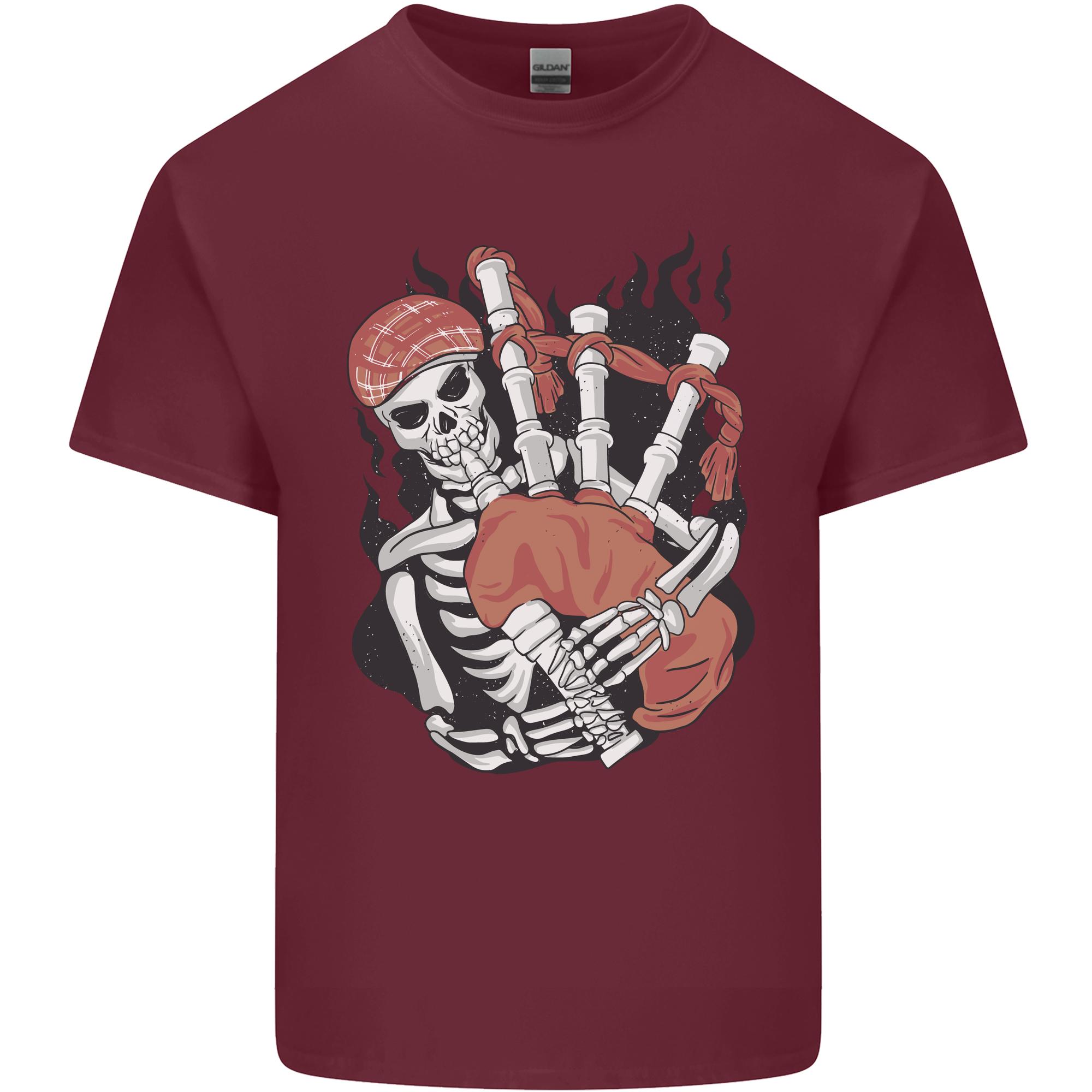 Bagpipes Skeleton Unisexs Light Cotton TShirt S