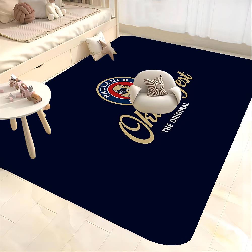 German Beer Paulaner Entrance Door Mat Nordic Style Bedroom Living Room Doormat Home Balcony Anti-Slip Modern Home Decor