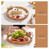 Korean Style Rattan Snack & Fruit Basket