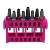 Sturdy Plastic Nail Drill Bit Holder Desktop Organizer with Multi Slot Design for Nail Art Tools Storage