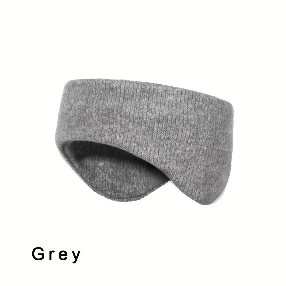 

Winter Knitted Thermal Headband Thick Warm Ear Protection Sports Forehead Band for Skiing Running Cycling Outdoor темно-сірий колір
