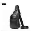 Men's Bag Chest Leather Trendy Shoulder Top Layer Cowhide Crossbody Soft Backpack Casual