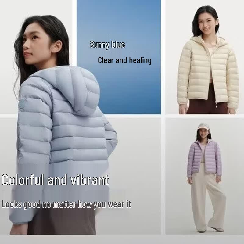 Bosideng Women's Lightweight Hooded Duck Down Jacket
