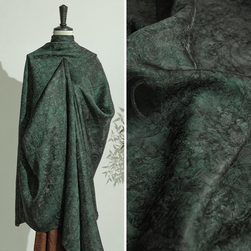 50x140cm Xiangyunsha Jacquard Fabric Modern Chinese Blouse Cheongsam Hanfu Skirt Designer Custom Textile Material