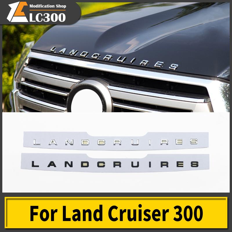 For 2022 Toyota Land Cruiser 300 LC300 FJ300 VXR GXR 3D Letters Sticker Hood Emblem Logo Badge Exterior Modification Accessories