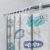 Ocean Animal Printed Shower Curtain Set Waterproof Home Decor Bathroom Accessories