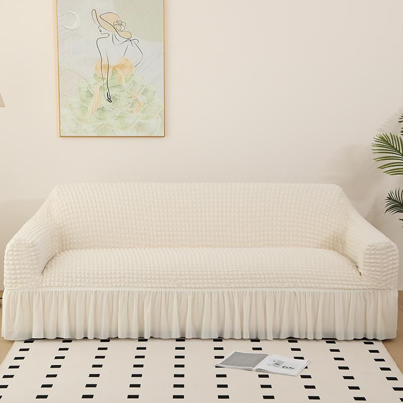 One-Piece Elastic All-Inclusive Skirt Sofa Cover Cover Dust Cover Bubble Grid