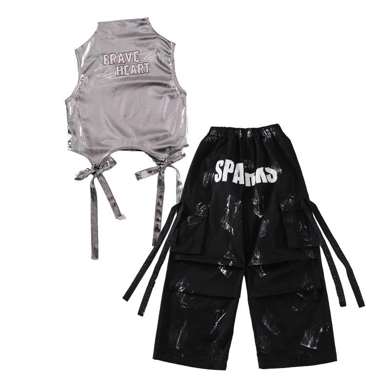 Children's Trendy Street Dance Hip-Hop Set - Jazz Dance Costume for Boys and Girls Fashion Show Wear