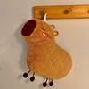 Kapibara Kitchen Hand Towel with Cute Animal Design, Hanging Absorbent Thickened Bathroom Wipe