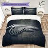 Atlanta Falcons Muster Bettwäsche Steppset Steppdecke Kissenbezug Heimdekoration Geburtstagsgeschenk (1*Bettbezug + 2*Kissenbezug ohne Füllung)
