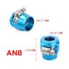 Aluminium Alloy Pipe Clip Mesh Hose AN8 Fitting Color Variety Direct Replacement Easy Installation Strong Material