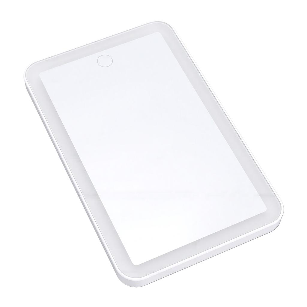Portable Lighted Beauty Mirror Dimmable Magnetic Folding Travel Makeup Mirror 3 Colors Lighting USB Rechargeable