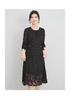 100% Mulberry Silk Burnt Flower Jacquard Dress