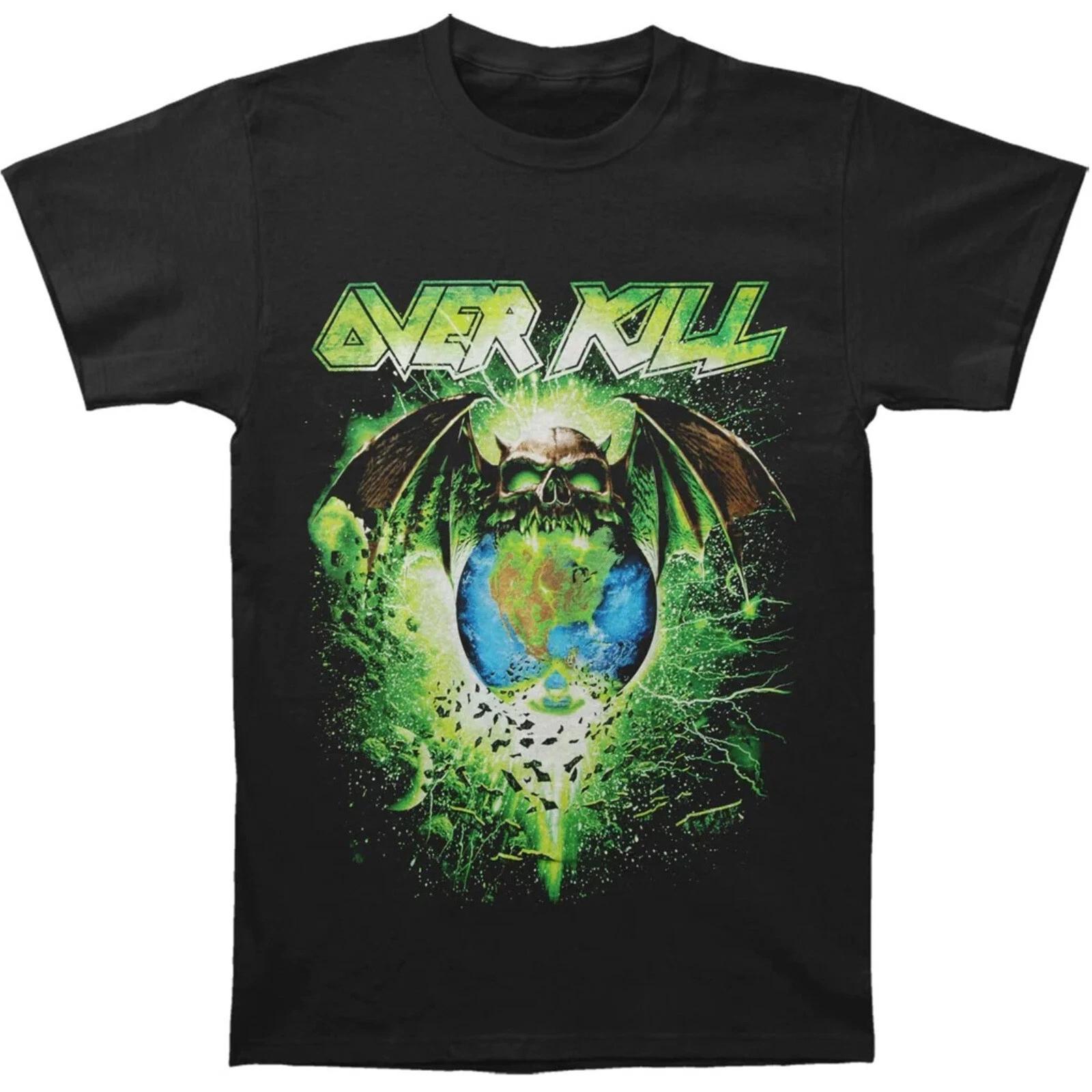 OVERKILL cd lgo CHALY EATS WORLD Official SHIRT SM OOP New feel the fire taking L