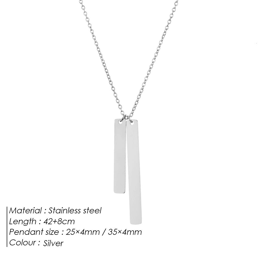 EMANCO Stainless Steel Gold Plated New Fashion Necklace Pendants Short Long Women Colar Jewelry 48-Hour Shipping