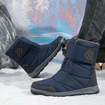 2025 New Couple's Thickened Snow Boots with Fleece Lining - Outdoor Warm Cotton Shoes for Men and Women