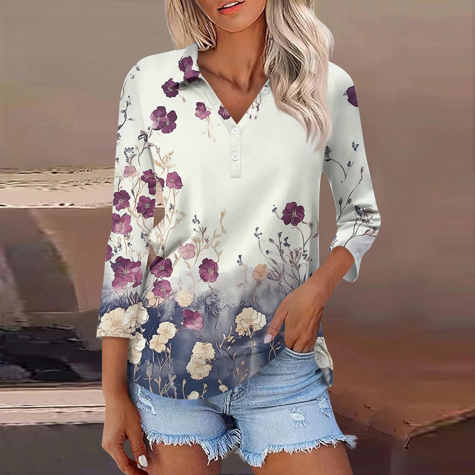 

Женская модная повседневная рубашка с отворотом и рукавом 3/4, женские топы на пуговицах L бежевый