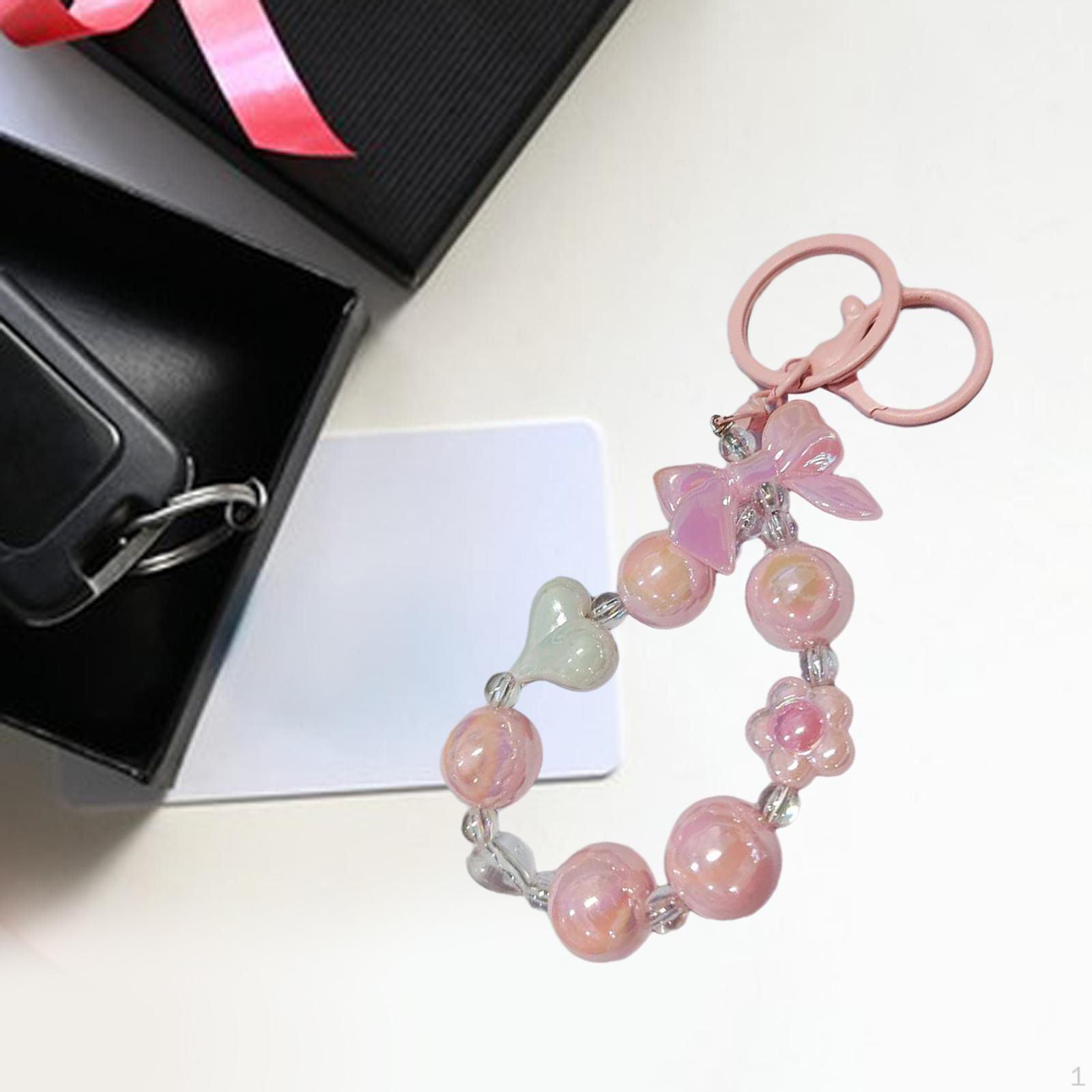 Браслет-ключ из бисера Автомобильная подвеска Кольца из бисера Карнавальные призы белый — фото 9