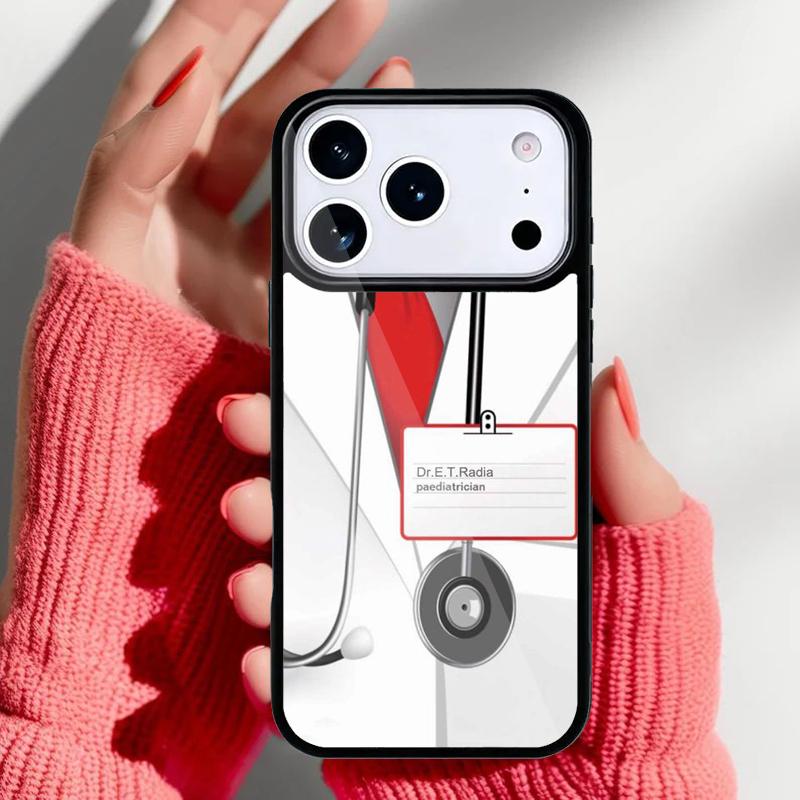 Süße Cartoon Medizin Krankenschwester Arzt Handyhülle für iPhone 17 16 15 14 13 Pro Max Rückabdeckung für 12 11 Pro Hülle