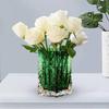 Clear Glass Vase for Floral Display On Desktop Office