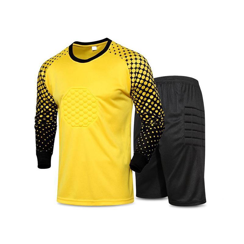 Football Jersey Goalkeeper Goalkeeper Jersey Set Adult Children Long-sleeved Gantry Game Training Jersey Wholesale Foreign Trade