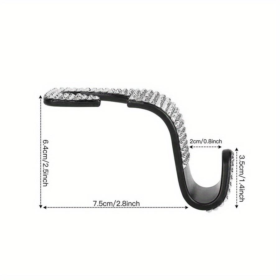 

Блестящие крючки на подголовник сиденья автомобиля - Сверкающий дизайн со стразами, Прочный АБС-пластик, Универсальная посадка для сумок и кошельков, Стильные автоаксессуары 1PC