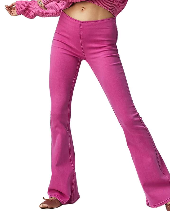Niedrig taillierte Stretch Schlagjeans für Damen - Europäische & Amerikanische Mode
