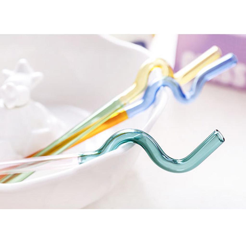 Knotting Transparent Colored Straws Lightweight Smooth Edge Straws for Kitchen Hotel Restaurants