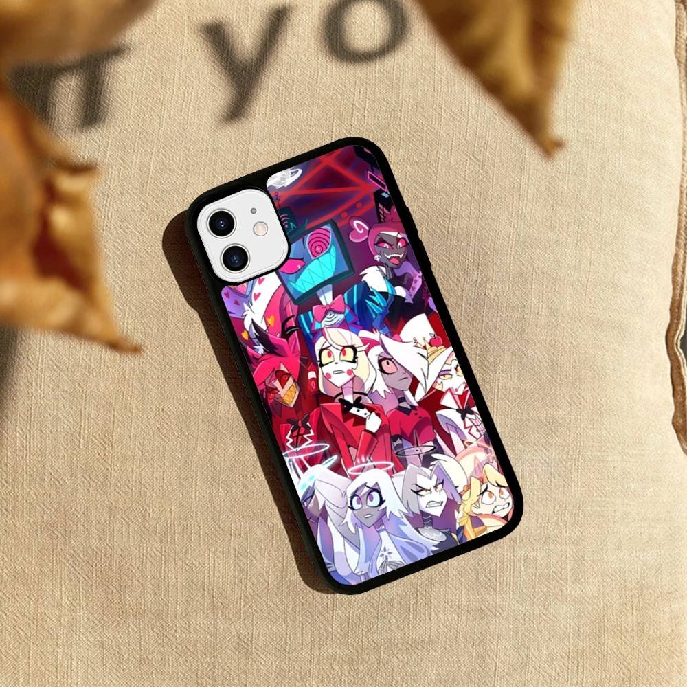 H-Hazbin H-Hotel PC+TPU Phone Case For iPhone 11 12 13 14 15 16 17 Plus Pro Max Cover
