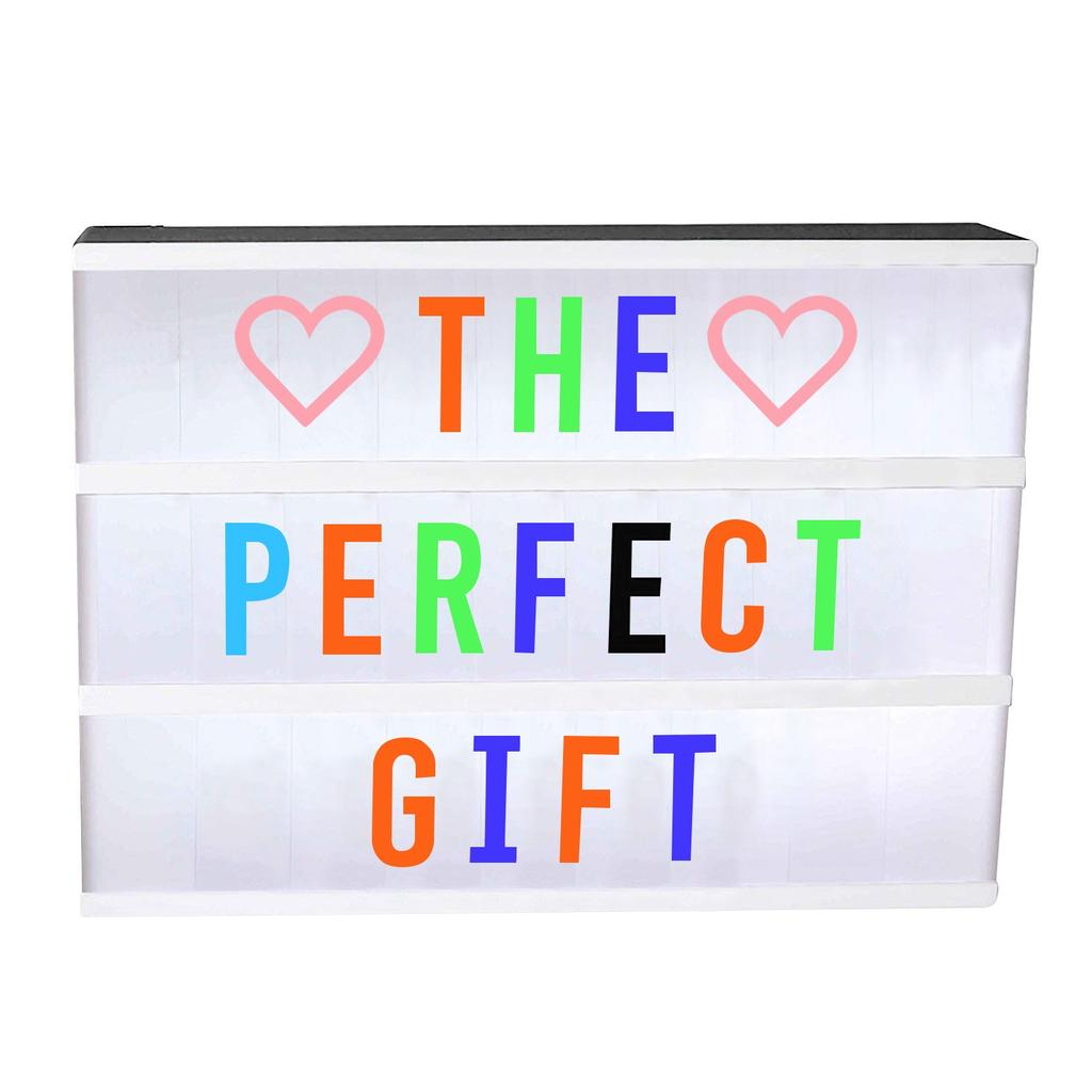 Světelný box s písmeny Led Light Box Dětská ložnice Dekor Miminko Rozsvícená cedule Písmena Tabule Dárky pro chlapce a děti a milovníky