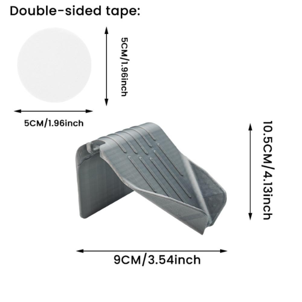 

Drain Water Automatic Draining Soap Dish Soap Water Filter Wonder Bathroom Use сірий