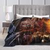 Freddys Krueger Halloween Art Spooky Retro Horror Blanket  Soft Plush Throw Blanket For Couch Chair Picnic Flannel Bedspread Bed