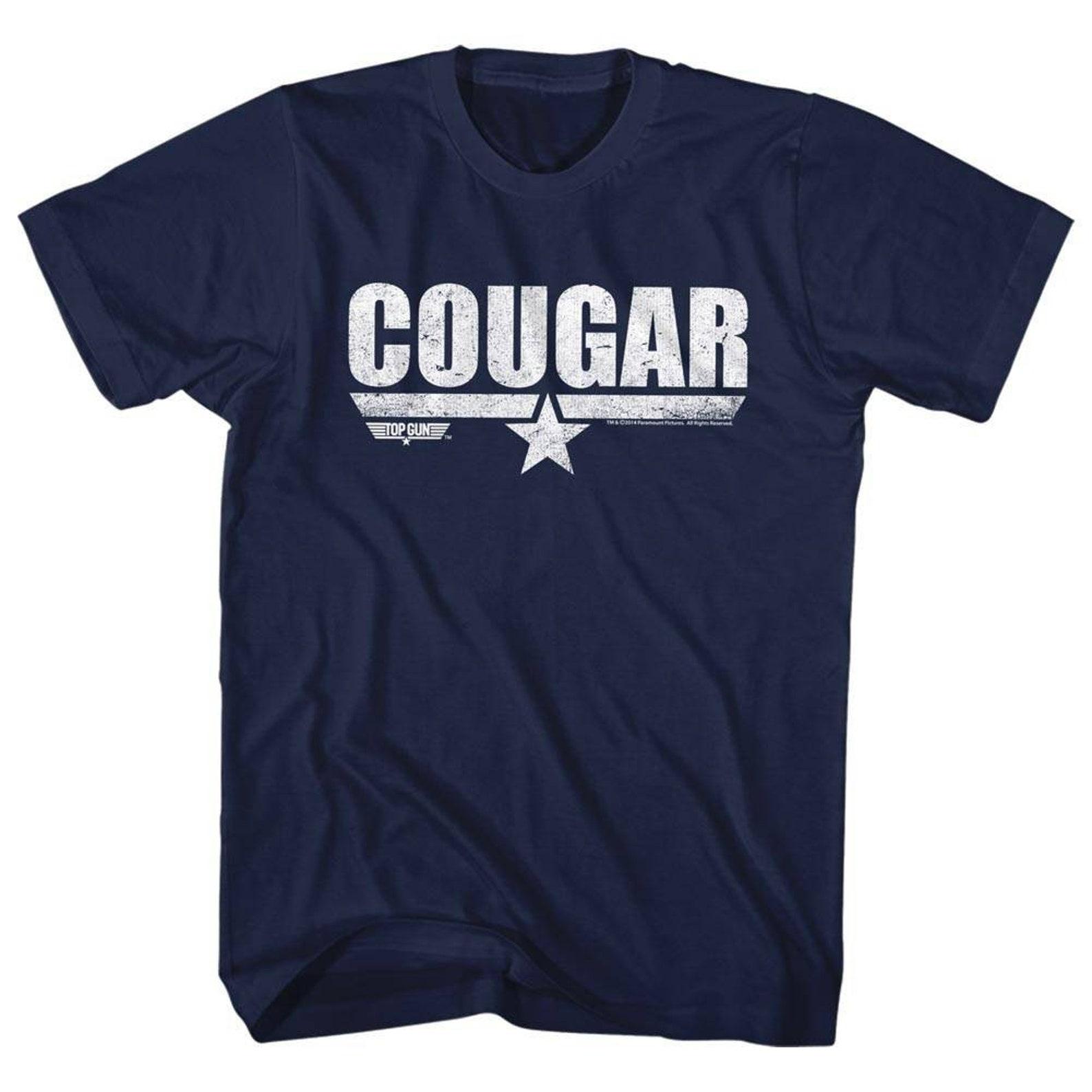 Top Gun Cougar Navy Adult T-Shirt S