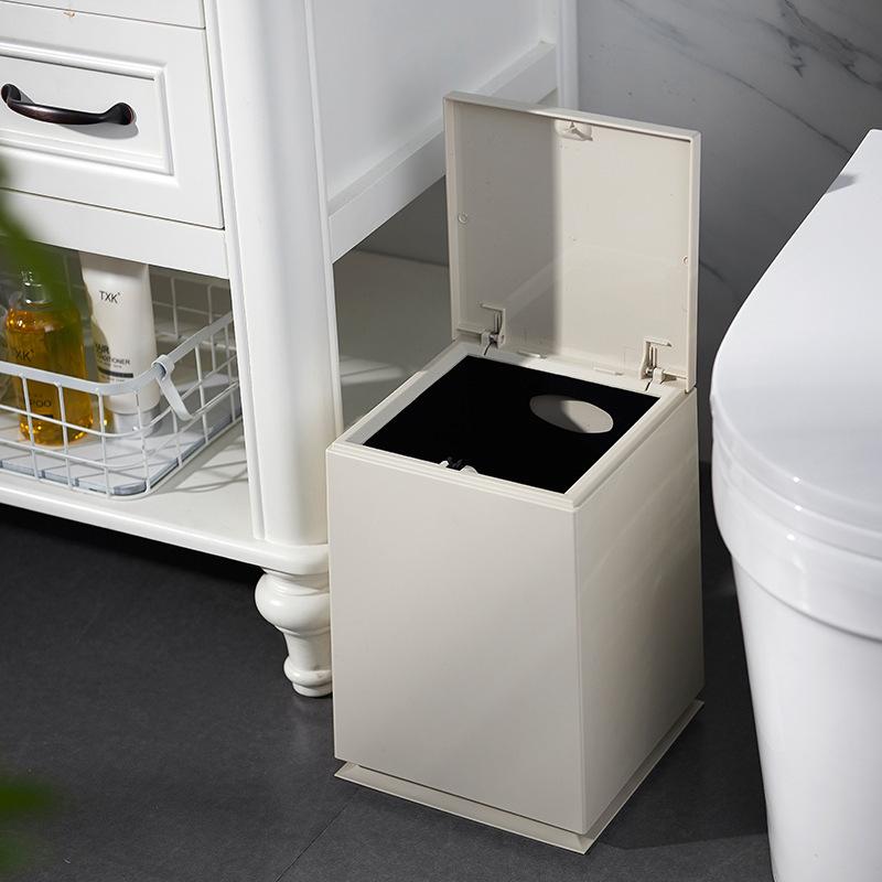 Luxury Waste Bins Modern Living Room Large Trash Can Double Layer Design Garbage Can Indoor Household Items Waste Bins with Lid